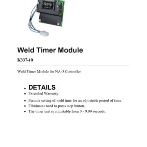 Weld Timer Module