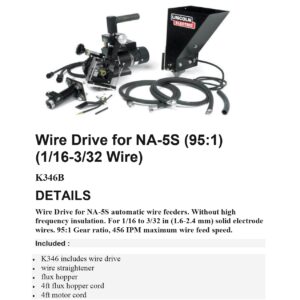 Wire Drive for NA5 Head 346B